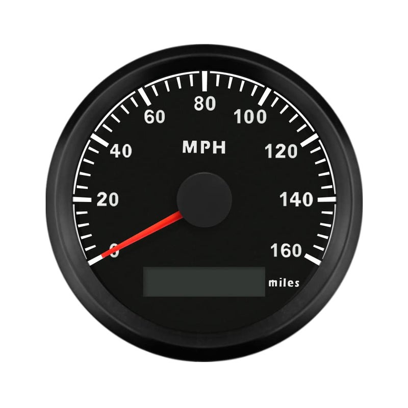 ELING Universal MPH GPS Speedometer Odometer Kit 160MPH Speed Gauge for Car Motorcycle Tractor Truck with Backlight 85mm 12V 24V Replacement Speedo - Image 1
